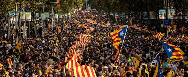 Demonstrations Are Held As Catalans Celebrate Their National Day