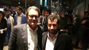 Artur Mas - Presidente della Catalunya e Simone Maulu delegato di iRS