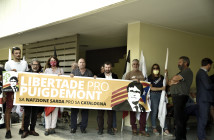 manifestazione di solidarietà al presidente Puigdemont (foto marcellosaba.com)